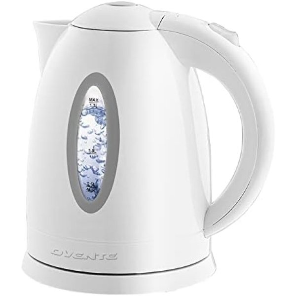 OVENTE Electric Kettle, Hot Water, Heater 1.7 Liter - BPA Free Fast Boiling