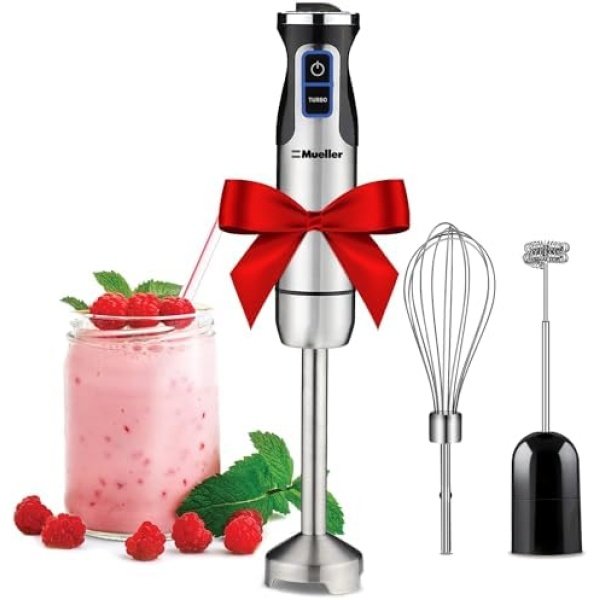 MuellerLiving Hand Blender, Immersion Blender, Hand Mixer