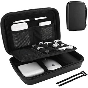 ProCase Hard Travel Electronic Organizer Case for MacBook Power Adapter Chargers